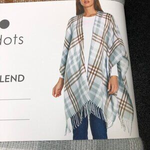 THREE DOTS $98 CASHMERE BLEND WRAP NEW WITH TAG